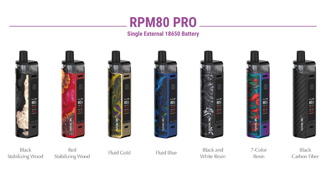 Smok RPM 80 Pro Kit Colors