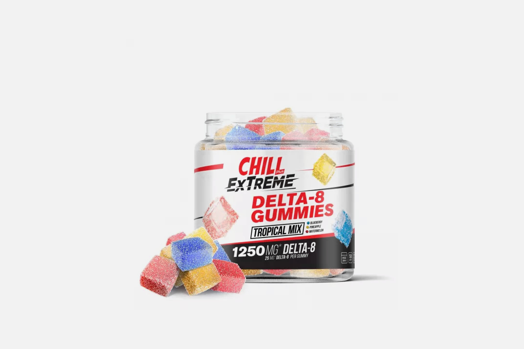 Diamond CBD Chill Plus Delta-8 Gummies Extreme Tropical Mix
