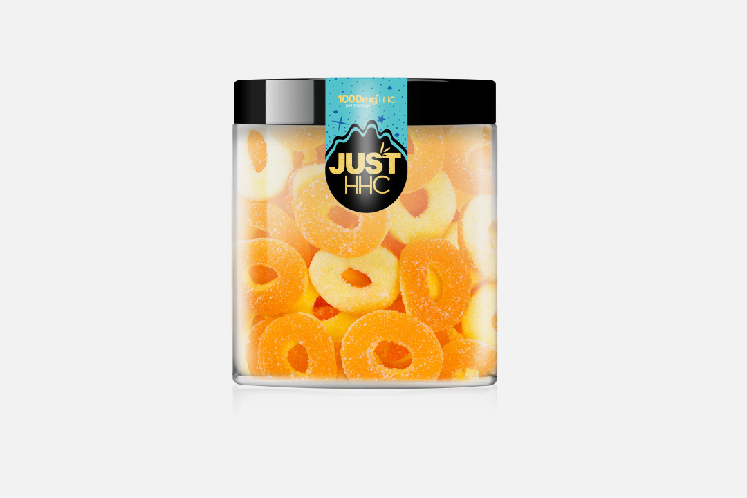 JustDelta HHC 1000 mg HHC Gummies Peach Rings
