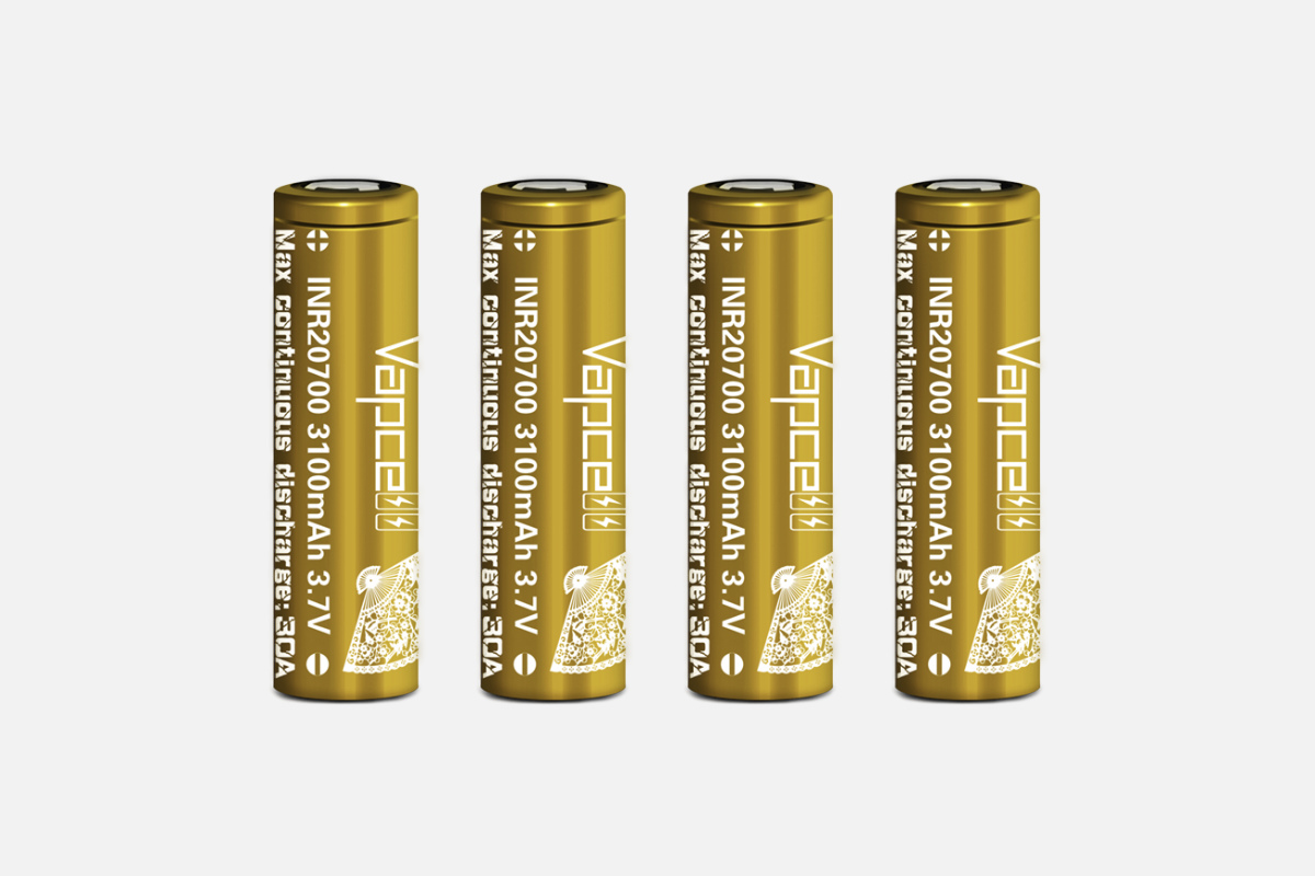 Vapcell 20700 Gold Batteries