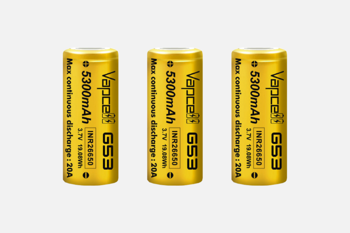 Vapcell G53 26650 Batteries